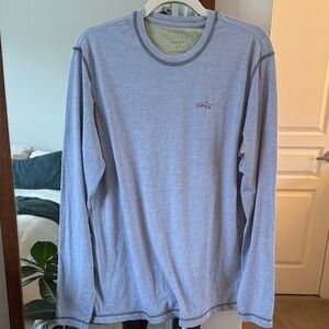 Orvis Men's Light Blue Long Sleeve Tee